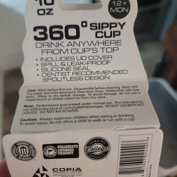 Arkansas Razorbacks 10 Oz 360° Sippy Cup - Picture 3 of 6